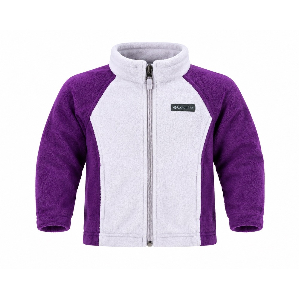 Columbia Kids Full Zip Fleece Jacket 12-18 Mo coat outerwear purple fleece